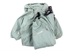 CeLaVi rainwear pants and jacket with fleece lining slate gray